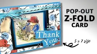 Pop Out Z-Fold Card | EASY Style Portrait or Landscape