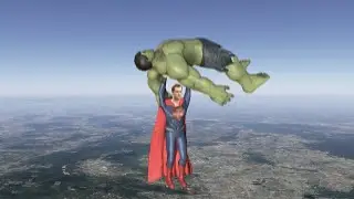 Hulk Vs Superman Epic Fight