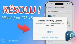 Impossible de vérifier la mise à jour d'iOS 18 ? Comment le résoudre !