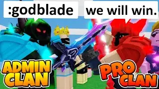 ADMIN CLAN vs PRO CLAN in Roblox BedWars...