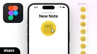 ANIMATED ICON "New Note" in Figma (🔇 Silent Tutorial)