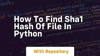 How to find sha1 hash of file in python