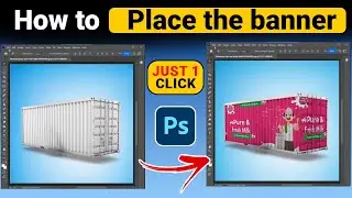 How to Place the banner using vanishing point in Photoshop