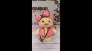 Плюшевая уточка Лалафанфан!  Кофточка и повязка с бантом! Часть 3.