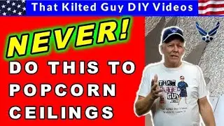 🛑 NEVER, Scrape a Popcorn Ceiling Texture and Do THIS!