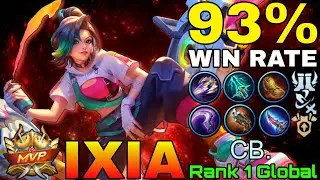 93% Win Rate Ixia with 10,000+ MMR! - Top 1 Global Ixia by CB - Mobile Legends