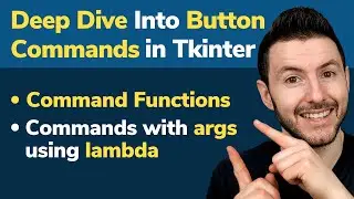 Button Command in Tkinter | Button Command Function With Arguments in Tkinter Using Lambda