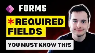 Required inputs in Power Apps Forms: cards and required fields tutorial