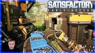 Satisfactory игра про ВЫЖИВАНИЕ на чужой планете. Даник строит новую БАЗУ в Сатисфактори.