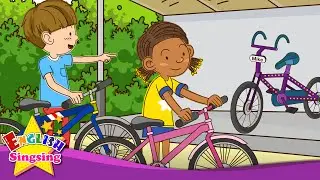 [Possessive] Whose bike is this? Its mine - Easy Dialogue - English educational animation for kids.