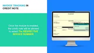 49 - Invoice Number Tracking in Credit Note of Tally.ERP9