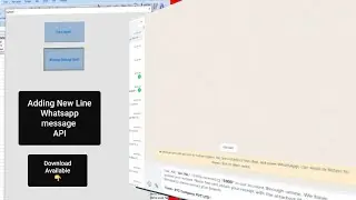 How do adding new line in Whatsapp API using Excel VBA |Whatsapp message send through excel userform
