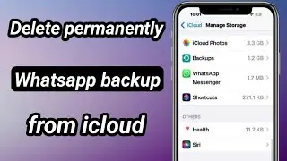 How to Delete Whatsapp backup from your icloud on iphone