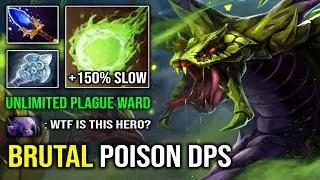 WTF +150% Gale Slow Brutal Poison Nova DPS with Unlimited Plague Ward Aghanim Venomancer Dota 2