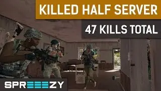 47 Kills SQUAD | Killed HALF of the Server | sprEEEzy - Fuzzface - Larsen - Aitzy