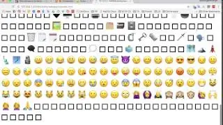 How to use emoji and unicode symbols