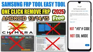 Finally Tool All Samsung FRP Bypass Android 12/13/14 One Click - No *#0*# - Adb fail