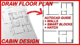 Draw A Simple Floor Plan in CAD - DIY Cabin Design - Autocad Guide