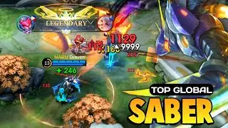 Saber Best Build 2024 [ Saber Top Global Gameplay ] Mobile Legends