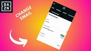 how to change dazn email