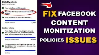 How To Remove Facebook Content Monetization Policy Violation