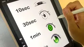 Drawing Anya EYES Challenge | 10sec | 30sec | 1min | 10min 【Spy x Family】