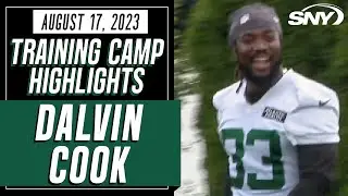 Dalvin Cook arrives at Jets Camp, greets Aaron Rodgers and Robert Saleh | Jets Training Camp | SNY