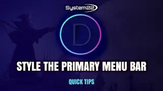 Divi Theme Style The Primary Menu Bar