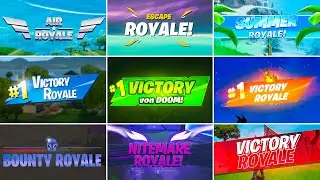 Evolution of Fortnite Victory Royale (Chapter 1 Season 1 - Chapter 5 Season 4)