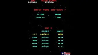 Galaga "No Dual Ship" Killscreen - 3,140,810