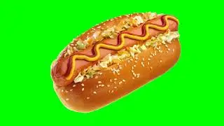 Zoom In Hot dog -Copyright Free Green screen#copyrightfree