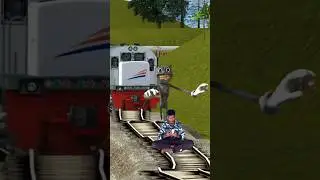 Cat monster attack and protect train