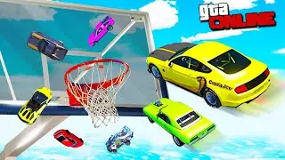 Еще Больше Колец! Новая Карта! Самый Угарный Баскетбол Машинами в GTA 5 Online! ГТА 5 Моды!