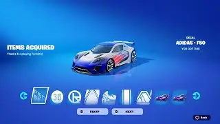 How To Get Adidas F50 Car Body NOW FREE In Fortnite (Unlocked Adidas F50 Bundle)