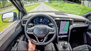 NEW Volkswagen Amarok II 2023 [3.0 V6 240HP] |0-100| POV Test Drive #1716 Joe Black