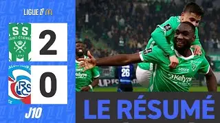 AS Saint Etienne - RC Strasbourg Alsace | 2-0 | Le Résumé | Ligue 1 2024-25