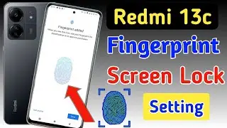 Redmi 13c fingerprint screen lock/Redmi 13c fingerprint kaise lagaen