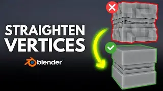 Straighten Vertices Shortcut in Blender!