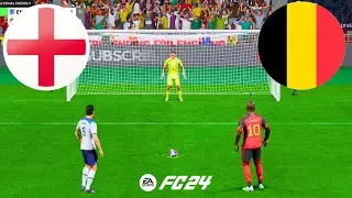 ENGLAND VS BELGIUM FIFA 24 PENALTY SHOOTOUT EURO 2024 FINAL