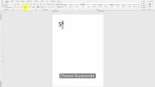 How do I put numbers to the 'power of'? | Word 365