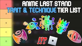 Anime Last Stand  Trait & Technique Tier List | Roblox Tier Lists