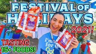 🎄 Festival of Holidays 2021 NEW FOOD Reviews! | Disney's California Adventure Park!