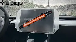 How to Install Spigen's GlasTR EZ Fit Glossy Screen Protector for Tesla Model 3!