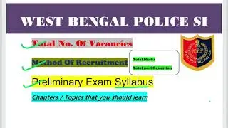 WBP SI PRELIMINARY SYLLABUS | IMPORTANT INFORMATION | Details regarding Preliminary Exam | in NEPALI