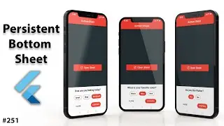 Flutter Tutorial - Persistent Bottom Sheet
