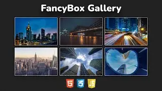Галерея изображений с помощью ресурса FancyBox используя HTML, CSS & JavaScript || FancyBox Gallery