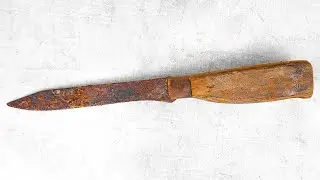 Restoration Old Rusty Homemade KNIFE