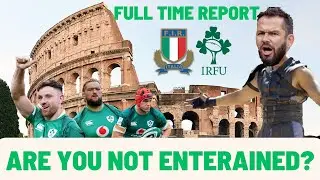 ITALY v IRELAND: FULL TIME REACTION 