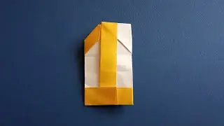 Цифра 1 оригами из бумаги 🎇 1 год каналу Артвиум! • Origami Number One