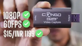 1080P 60FPS HDMI Capture Card | Congo HDMI Card for PC  XBOX, PlayStation, & Android